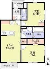 フォレストメゾンカームの間取り画像