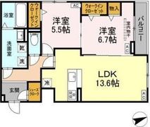 ルヴィータ広瀬の間取り画像