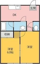 カズミハイツABの間取り画像