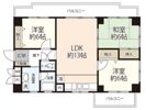 サニーハイム岡山の間取り画像