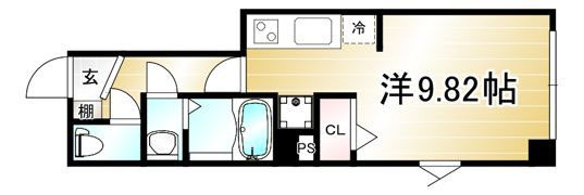 attrice東堀川の間取り画像