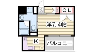 リーガル神戸三宮山手の間取り画像