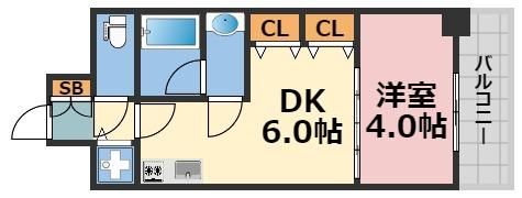 S-RESIDENCE淀屋橋の間取り画像
