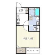 REGIES近大WESTの間取り画像