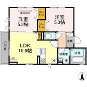 マイプレイス東照宮 Aの間取り画像