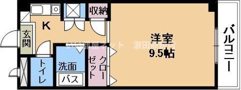 ノースビレッジ草津の間取り画像