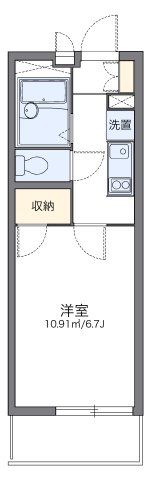 レオパレスヴィラ曽根Cの間取り画像