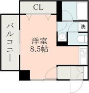 サテンドール黒髪の間取り画像