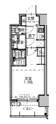 S-RESIDENCEドーム前千代崎の間取り画像