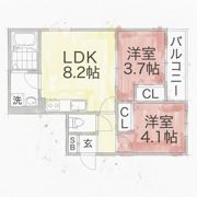 D porta annexの間取り画像