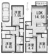 QLAZOさいたま市南区大谷口戸建 1号棟の間取り画像