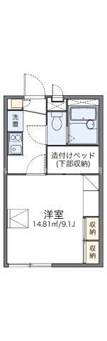 レオパレスワイドフォレストの間取り画像