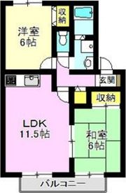 セジュール エストの間取り画像