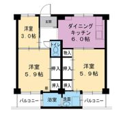 ビレッジハウス日下3号棟の間取り画像