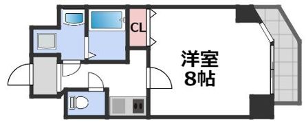 S-RESIDENCE難波Vialeの間取り画像