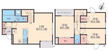 仮）川口市鳩ケ谷本町3丁目 新築工事の間取り画像