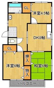 コーポ豊栄3の間取り画像