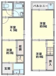 鴫野西テラスハウスの間取り画像