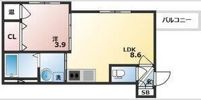 GRANDIR三津屋中の間取り画像