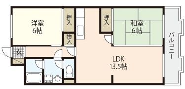 コーポ井口台の間取り画像