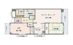 コムザ21北緑丘の間取り画像