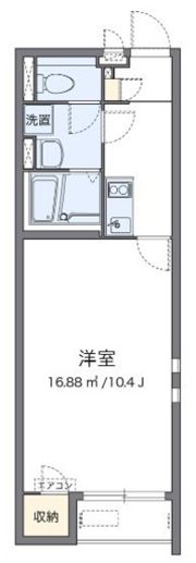 クレイノステラ 庭瀬の間取り画像