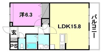ピアコート和泉2の間取り画像