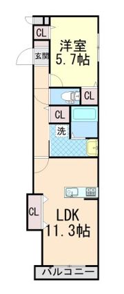 グランドゥール千里の間取り画像