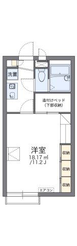 レオパレスプリフェールの間取り画像