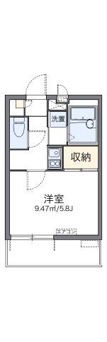 レオパレスオネスティの間取り画像