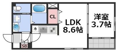 ハーモニーテラス中川西Ⅱの間取り画像