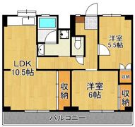 ビレッジハウス沼小柳2号棟の間取り画像