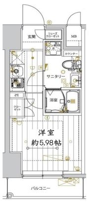 レガリス品川サウスの間取り画像