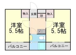 ラ・フォンティーヌ西田の間取り画像
