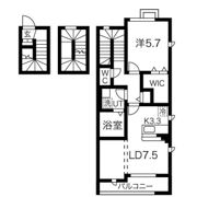 ソレアード大和町3の間取り画像