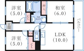 ストークコートの間取り画像
