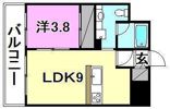 ヴァレーレ県庁前の間取り画像