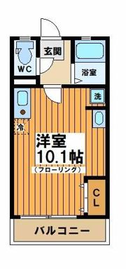 フラットJの間取り画像