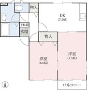 エスポワールK B棟の間取り画像