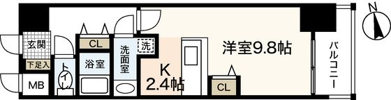 ラルウェンディ縮景園前イーストの間取り画像
