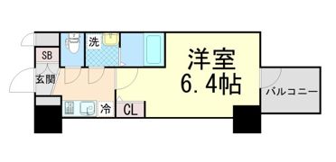 エスリード神戸三宮ヒルズの間取り画像