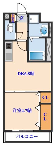 アスコット花京院の間取り画像