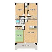 淀川ハイライフマンションの間取り画像