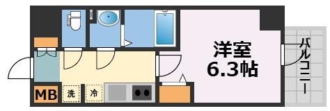 アドバンス大阪メルディアの間取り画像