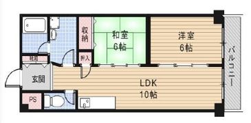 リバーライズ放出の間取り画像