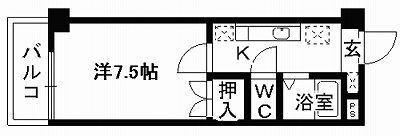 マーカス九品寺の間取り画像