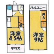曲尾テラスハウスの間取り画像