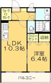 マリベール上林Aの間取り画像
