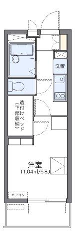 レオパレスⅠBAの間取り画像