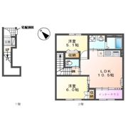 （仮称）東金市田間新築アパートの間取り画像